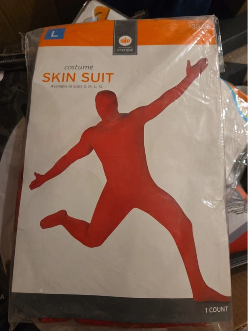 Red skin suit large